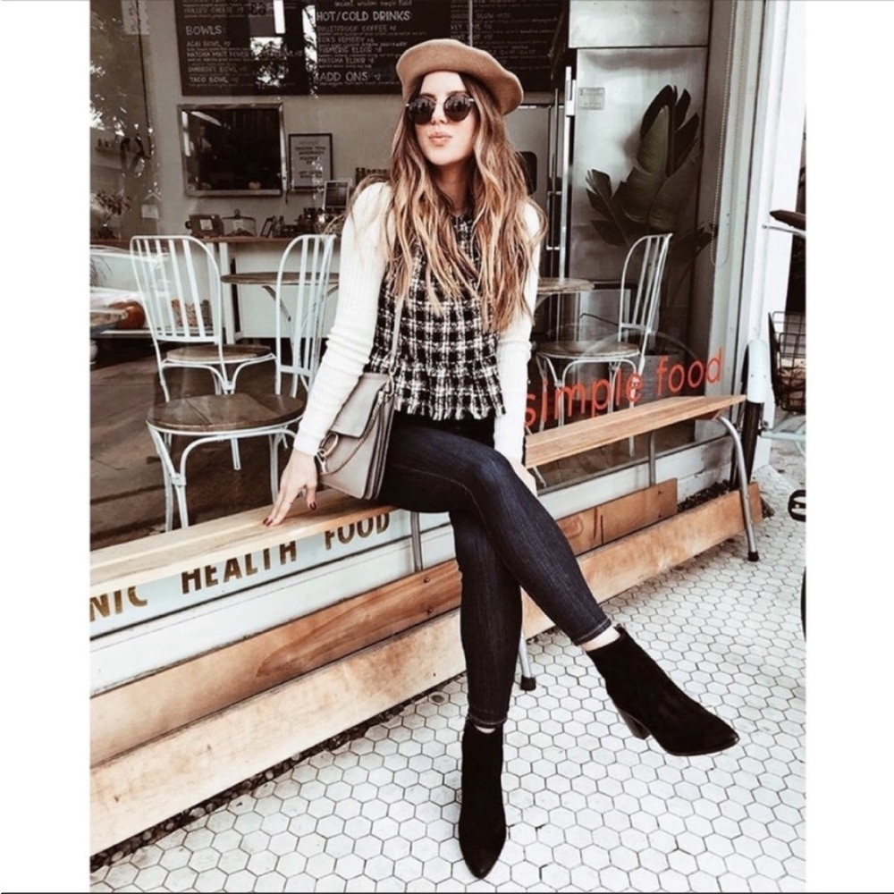 $428 Frye Flynn Short Cognac Tan Real Leather Zipper Block Heel Ankle Booties - Picture 3 of 9